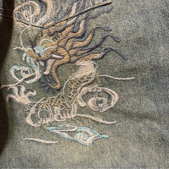 FANCY COLLECTION JEANS dirty wash women’s boot cut flare Vintage Y2K size 29 NWT - Picture 10 of 14